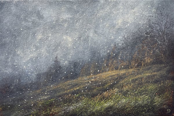 Gerald Dewsbury, Snow Falling, 2024
