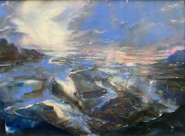 Iwan Gwyn Parry, The Flooded Estuary at Four Mile Bridge, Anglesey