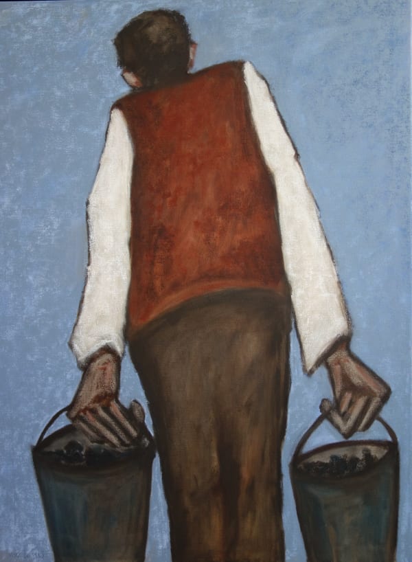 Mike Jones 1941 - 2022, Figure with Buckets