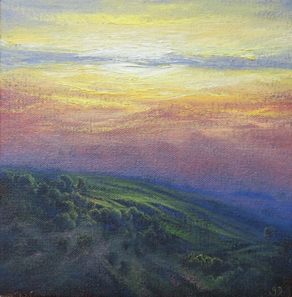 Gerald Dewsbury, Setting Sun from Belmore Ring