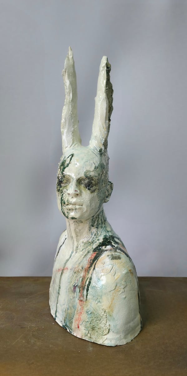 Sharon Griffin, Faun with Tall White Ears, 2025