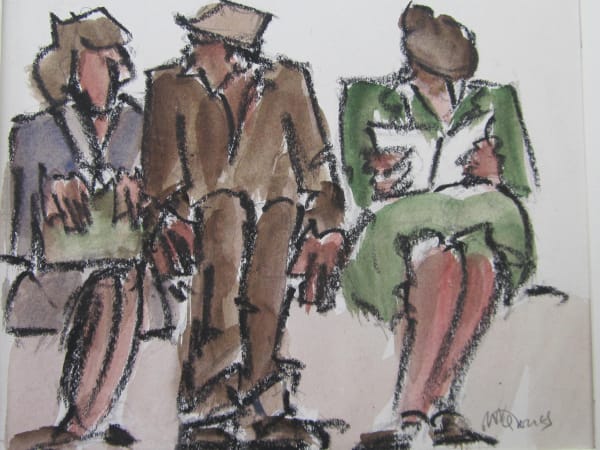 Mike Jones 1941 - 2022, Figures, Waiting Room II