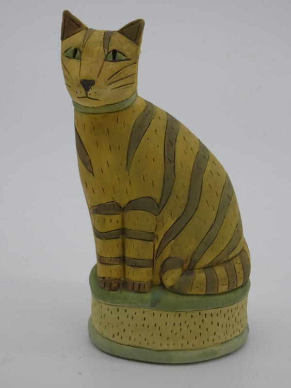 Anna Noel, Ginger Cat on a Cushion