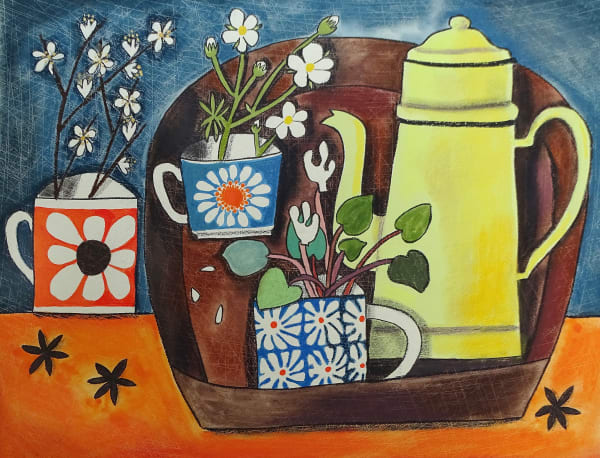 Susan Gathercole, Still Life with French Coffee Pot