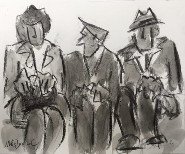 Mike Jones 1941 - 2022, Seated Figures I