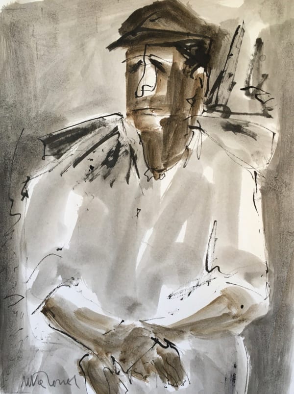 Mike Jones 1941 - 2022, Seated Farmer