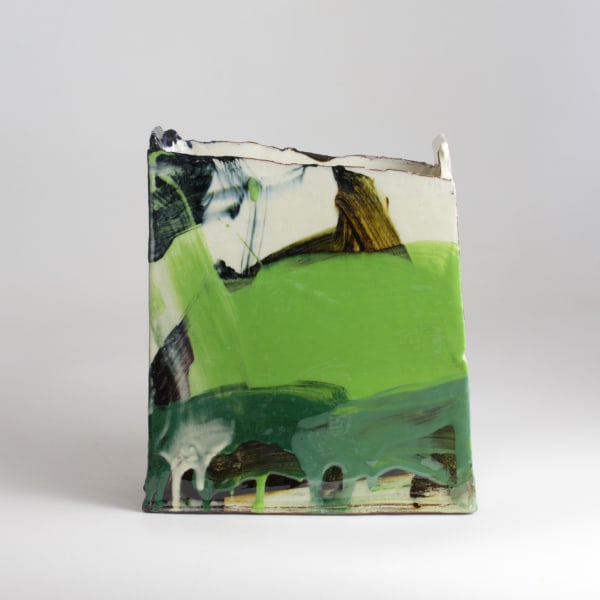 Barry Stedman, Slab Vessel with Green I, 2025
