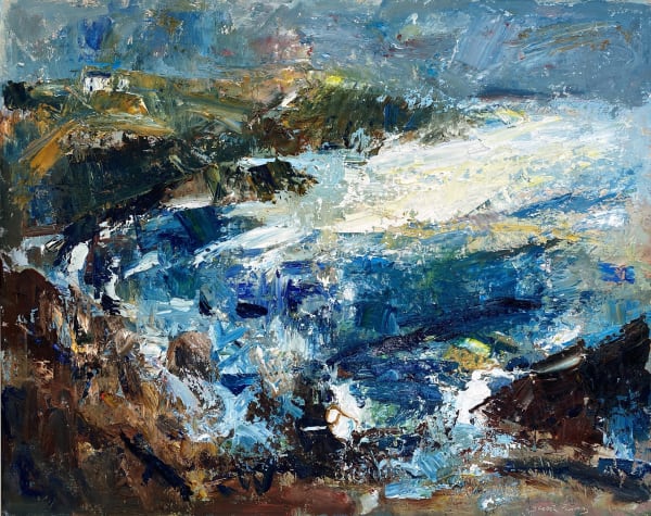Gareth Parry, Creigiau, Môr a Haul, Gwanwyn (Llŷn) / Sea Cliffs, The Sea and Sun (Llŷn)