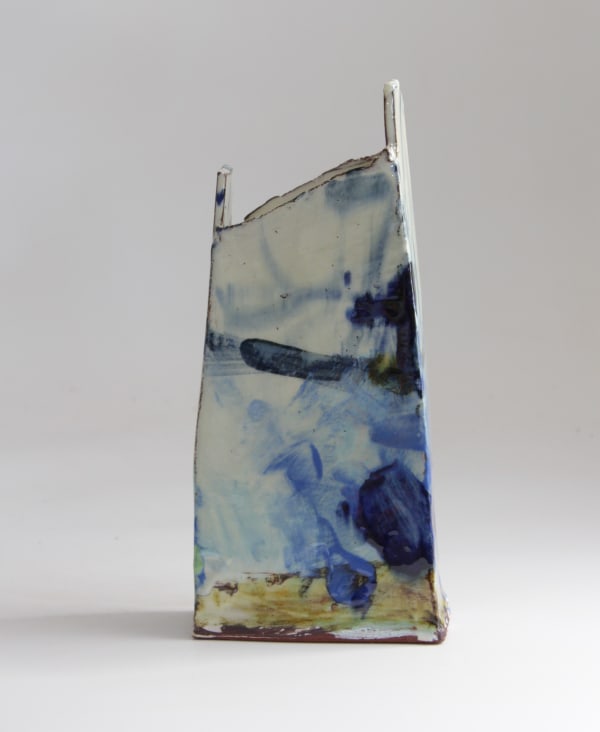 Barry Stedman, Slab Vessel with Blues, 2025