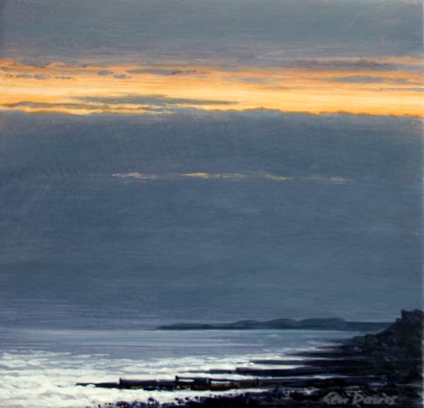 Ceri Auckland Davies, Sunset (Criccieth Beach)