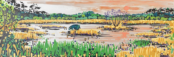 Katie Allen, Sunset, Oxwich Marsh, 2024