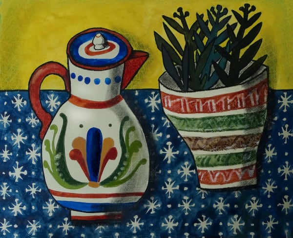 Susan Gathercole, Coffee Pot and Starry Cloth