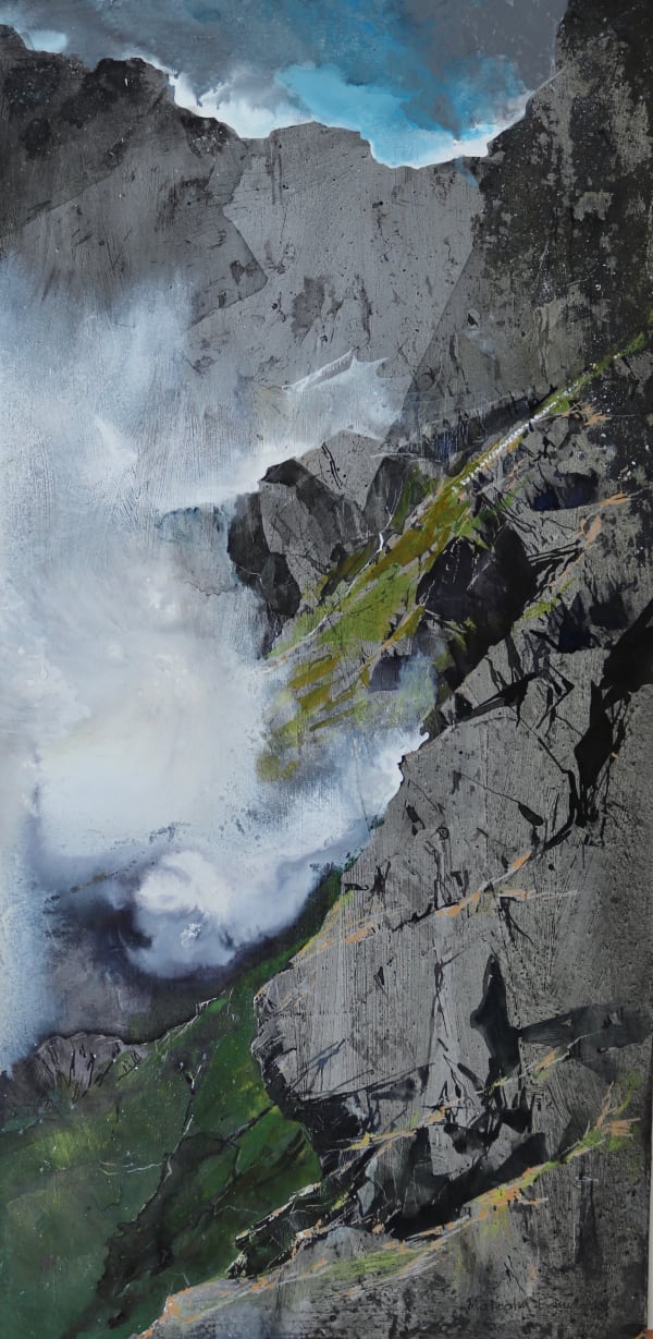 Malcolm Edwards, Sheep coming off Cwm Glas Mawr, 2025