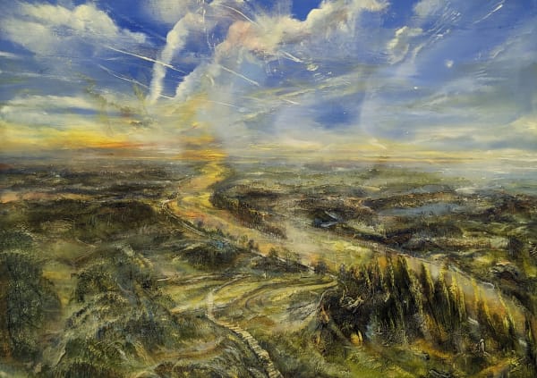 Iwan Gwyn Parry, The Mawddach River Estuary looking West at Sundown II
