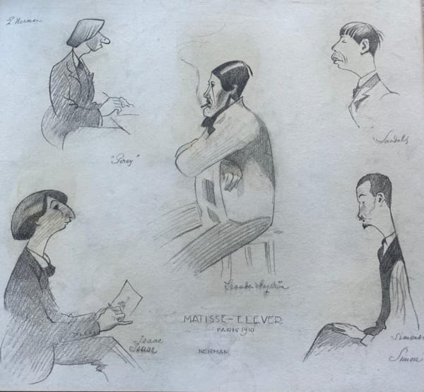 Einar Nerman, Students of Matisse, 1910