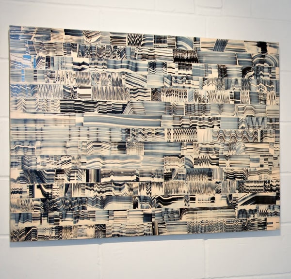 Sam Burford, Blue Movie Negative in 336 Brushes, 2015