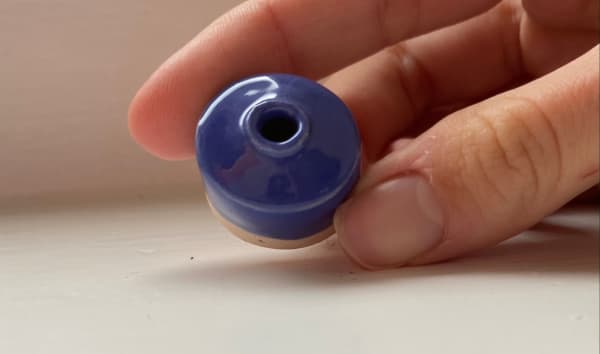 Cobalt blue II, 2020 glazed stoneware ceramic signed on the base