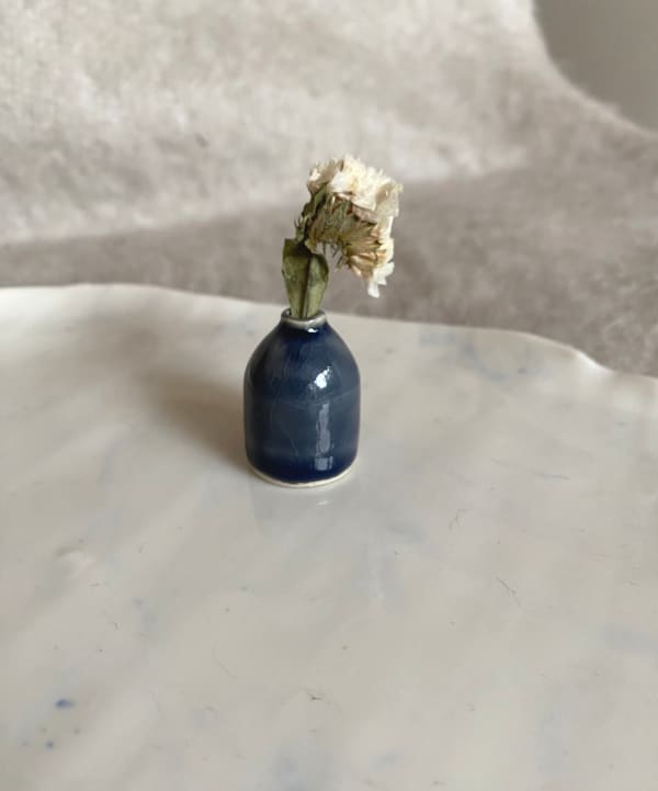 Tilly Slight, Glassy blue crackle I, 2024