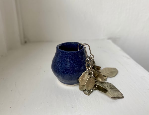 Lagoon blue IV, 2020 glazed stoneware ceramic signed on the base