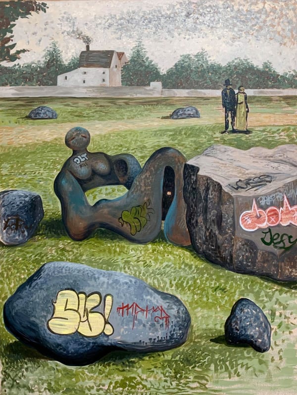 Noah Becker The Collector's Ranch, 2020 Acrylic on canvas 121.9 x 91.4 cm