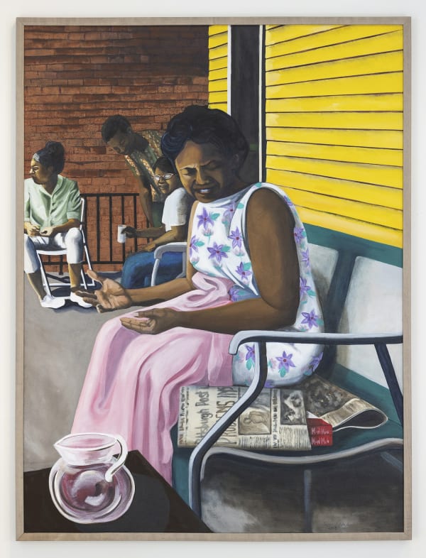 Kimberly Camp Latest News, 2019 Acrylic on canvas 121.9 x 91.4 cm