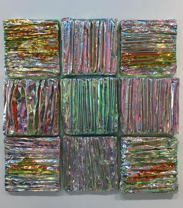 John Foster Make your bed, 2019 Aluminum 109.2 x 109.2 cm