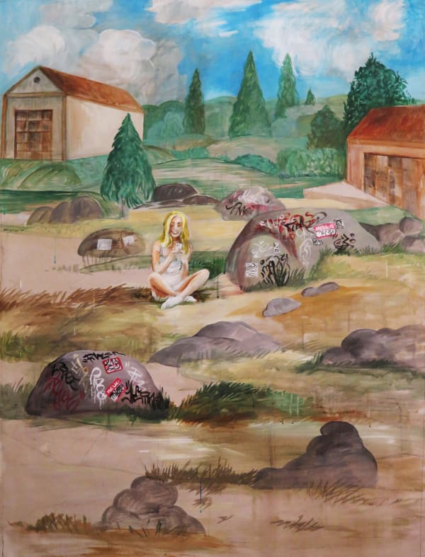 Noah Becker Figure in a Landscape, 2020 Acrylic on Canvas 121.9 x 91.4 cm