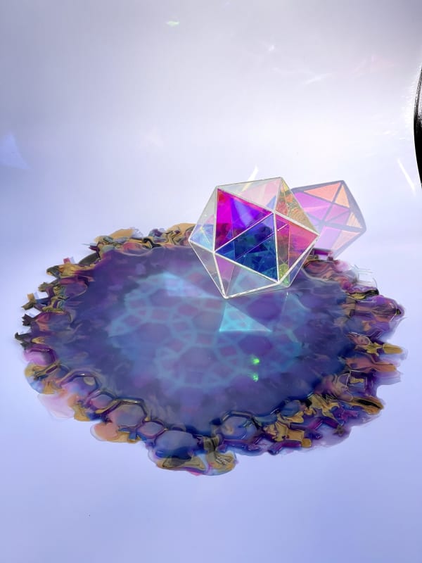 John Foster Portal, 2021 Silicone and acrylic 40.6 x 40.6 x 12.7 cm