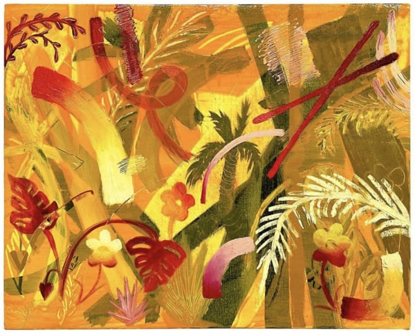 Juan Arango Palacios Jungle Study 9, 2021 Oil on Canvas 40.6 x 50.8 x 2.5 cm