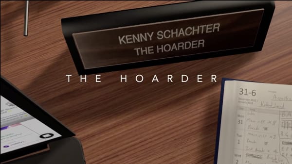 Kenny Schachter The Hoarder, 2021 Video file on digital media