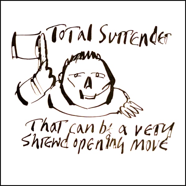 Anthony Haden-Guest The American Scream - Day 1, 2020 Ink on paper 11.4 x 14.0 cm