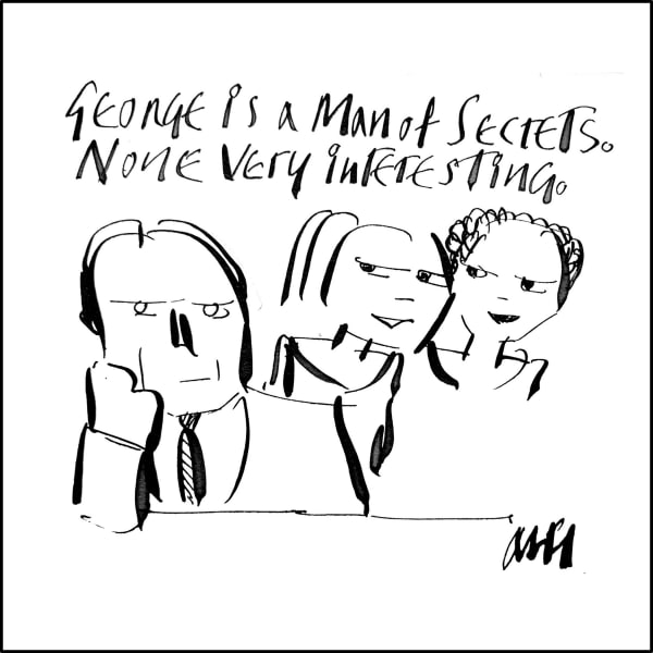 Anthony Haden-Guest The American Scream - Day 75, 2020 Ink on paper 15.2 x 20.3 cm