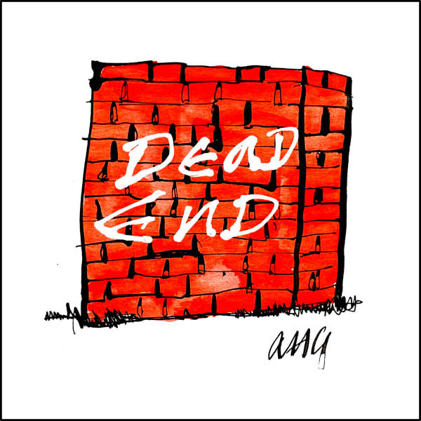 Anthony Haden-Guest The American Scream - Day 86, 2020 Ink on paper 21.6 x 14.0 cm