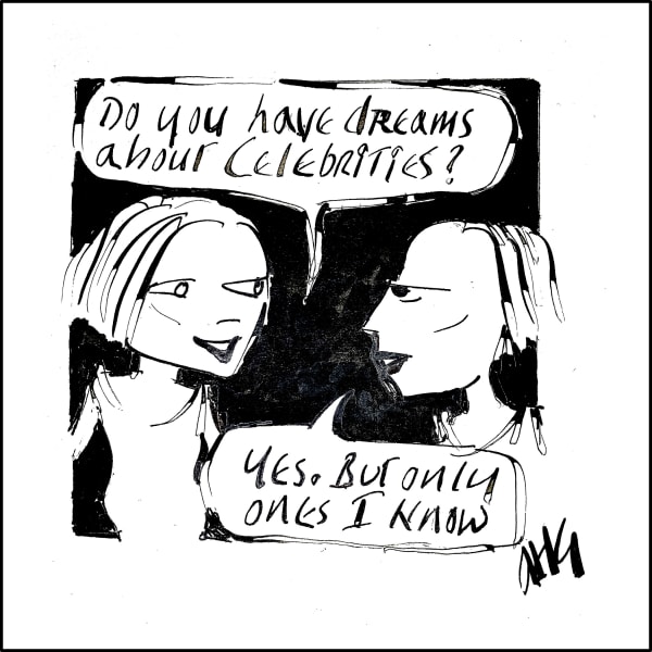 Anthony Haden-Guest The American Scream - Day 97, 2020 Ink on paper 22.9 x 21.6 cm