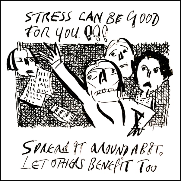 Anthony Haden-Guest The American Scream - Day 3, 2020 Ink on paper 14.0 x 17.8 cm