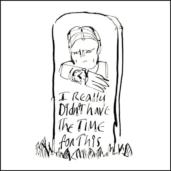 Anthony Haden-Guest The American Scream - Day 22, 2020 Ink on paper 22.9 x 19.7 cm