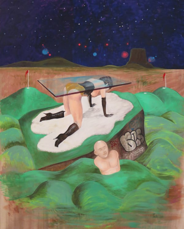 Noah Becker Midnight at the Mini Golf, 2020 Acrylic on Canvas 121.9 x 91.4 cm