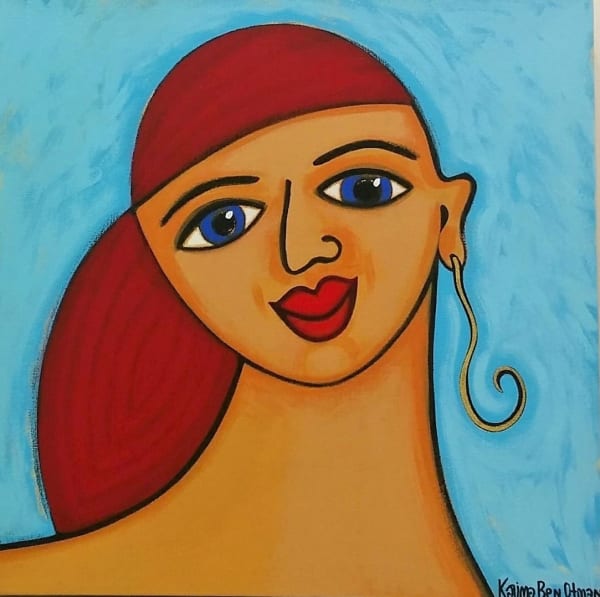 Karima Ben Otman, The girl with the hook earing, 2018