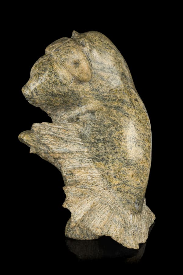 Lot 50 PUDLALIK SHAA (1965-) KINNGAIT (CAPE DORSET) Dancing Muskox, 2000s stone, 11.75 x 9.5 x 7.5 in (29.8 x 24.1 x 19.1 cm) ESTIMATE: $700 — $1,000