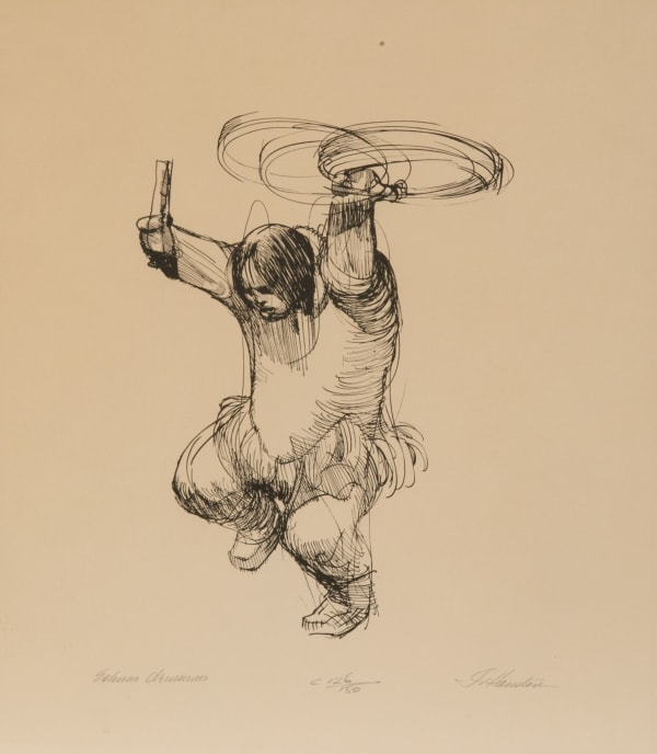 Lot 73 JAMES ARCHIBALD HOUSTON, O.C., F.R.S.A. (1921-2005) Eskimo Drummer lithograph, 19.25 x 17.75 in (48.9 x 45.1 cm), framed, sight. PRICE REALIZED: $196.80