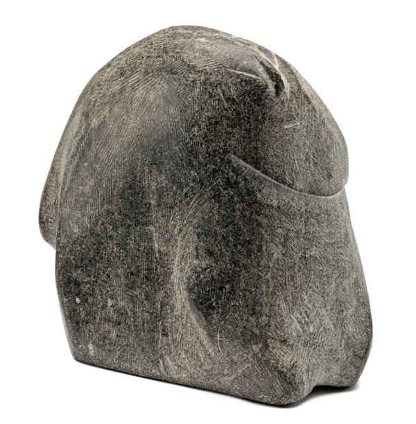 Lot 78 JOHN PANGNARK (1920-1980) ARVIAT (ESKIMO POINT) Kneeling Woman, early-mid 1970s stone, 4.5 x 4.75 x 2 in (11.4 x 12.1 x 5.1 cm) ESTIMATE: $3,000 ⁠— $5,000 PRICE REALIZED: $4,080.00