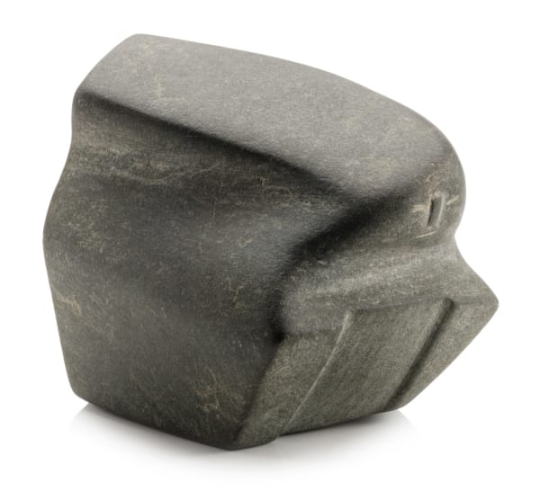 Lot 9 JOHN PANGNARK (1920-1980) ARVIAT (ESKIMO POINT) Female Figure, c. 1968-69 stone, 4.75 x 3.5 x 4.25 in (12.1 x 8.9 x 10.8 cm) ESTIMATE: $4,000 — $6,000 price realized: $3,904.00