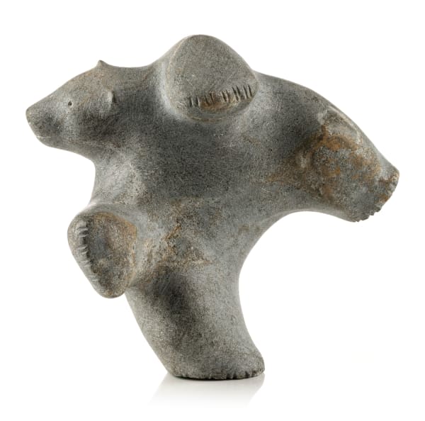 Lot 98 PAUTA SAILA, R.C.A. (1916-2009) KINNGAIT (CAPE DORSET) Dancing Bear, c. mid 1970s stone, 6.25 x 7 x 4.25 in (15.9 x 17.8 x 10.8 cm) ESTIMATE: $5,000 — $8,000 PRICE REALIZED: $12,000.00