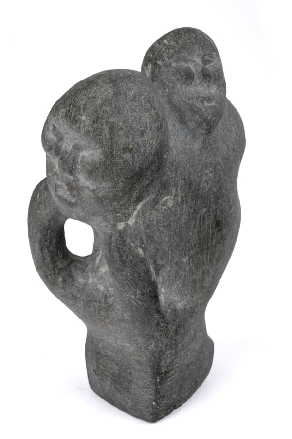 Lot 119 JOHN TIKTAK, R.C.A. (1916-1981) KANGIQLINIQ (RANKIN INLET) Mother with Child in her Amaut, late 1960s stone, 5.75 x 4.5 x 2.25 in (14.6 x 11.4 x 5.7 cm) ESTIMATE: $12,000 — $18,000