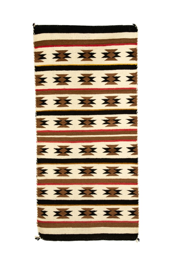 Lot 60 UNIDENTIFIED MAKER, NAVAJO Wool Weaving, c. 1968-1978 woven wool, 51 x 24.5 in (129.5 x 62.2 cm) PRICE REALIZED: $399.63