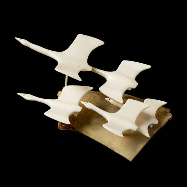 Five Flying Swans