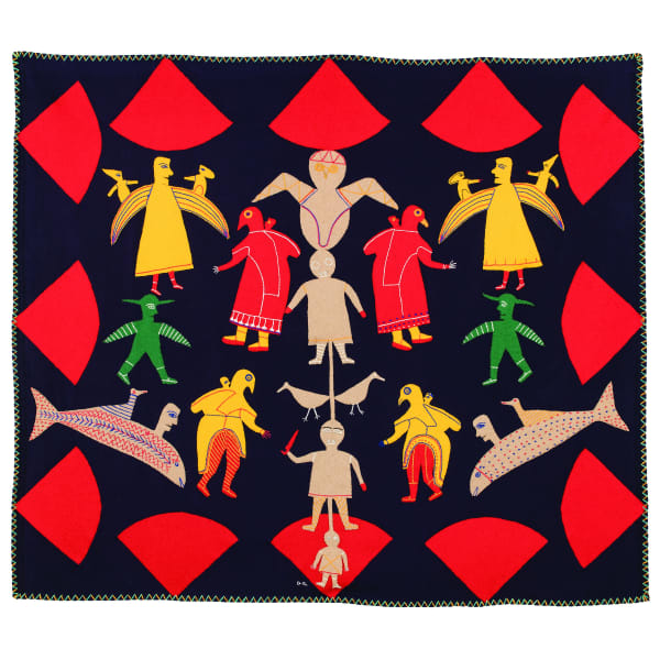 JESSIE OONARK, O.C., R.C.A (1906-1985) QAMANI'TUAQ (BAKER LAKE), Untitled (Spirit Figures), c. 1970