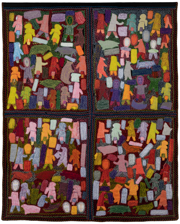 Lot 48 ANNIE TAIPANAK (1931-) QAMANI'TUAQ (BAKER LAKE) Untitled Work on Cloth, 2004 stroud and embroidery floss, 72 x 57.5 in (182.9 x 146.1 cm) ESTIMATE: $7,000 — $10,000 PRICE REALIZED: $24,000.00 A world record price for the artist at auction