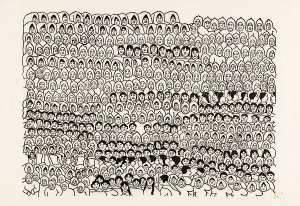 Lot 15 HANNAH KIGUSIUQ (1931-) QAMANI’TUAQ (BAKER LAKE) Inuttuit, 1974 #22 stonecut, 25.25 x 37.25 in (64 x 94.5 cm) ESTIMATE: $3,000 — $5,000 PRICE REALIZED: $7,200.00 A world record for the print at auction