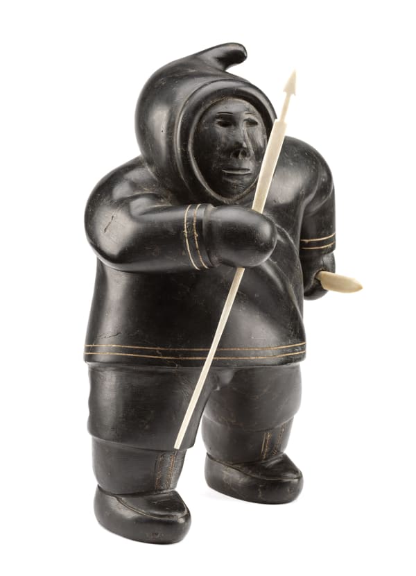 AKEEAKTASHUK (1898-1954) INUKJUAK (PORT HARRISON), Striding Hunter, c. 1951-53